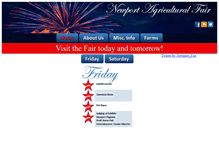 Tablet Screenshot of newportagriculturalfair.com